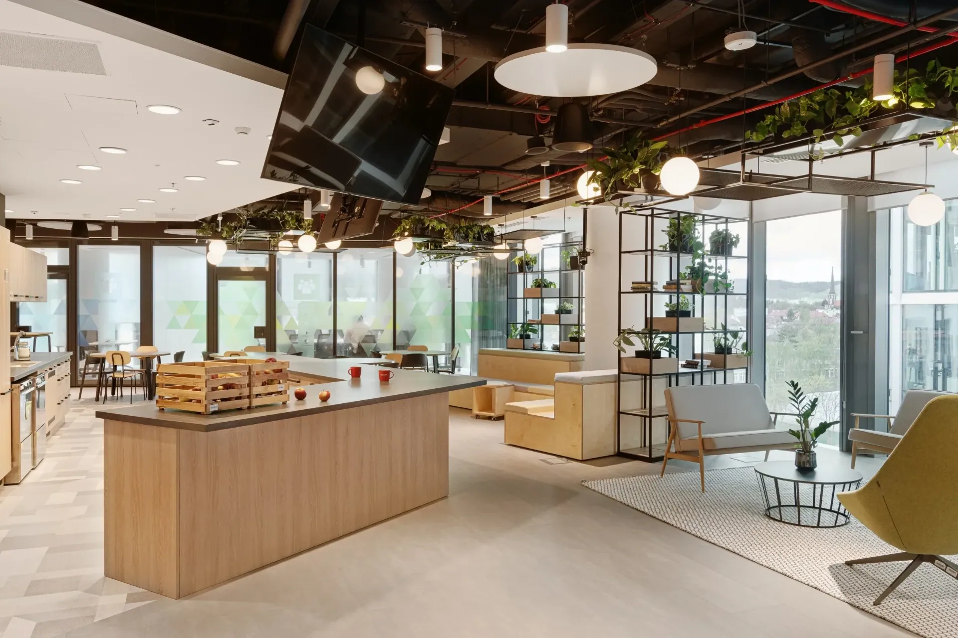 Open space and kitchen area - a MILO Group project