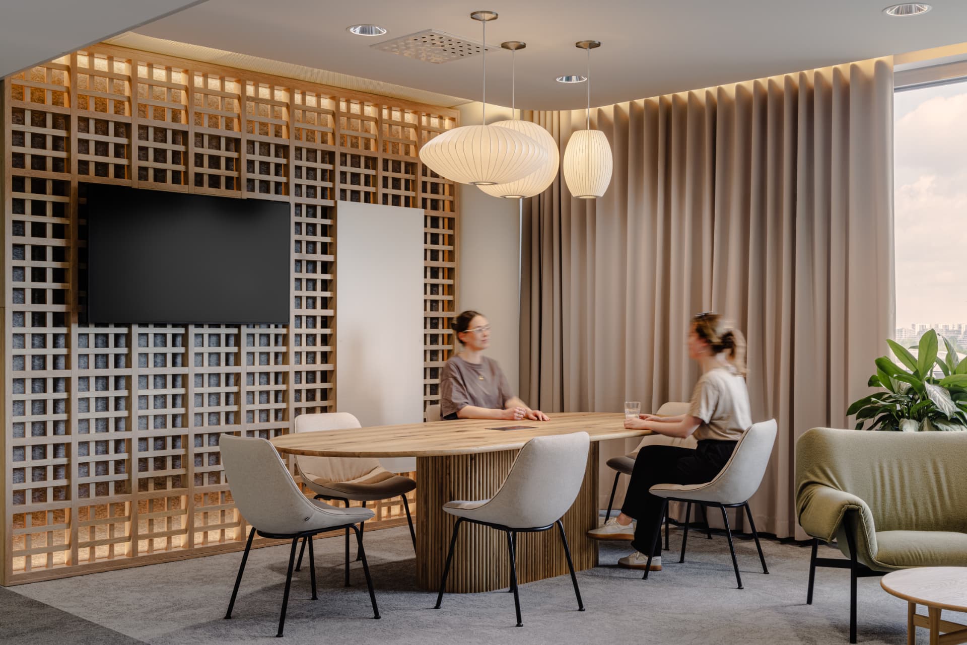 Strefa lounge biurowa BusinessLink wykonana przez MILO Group